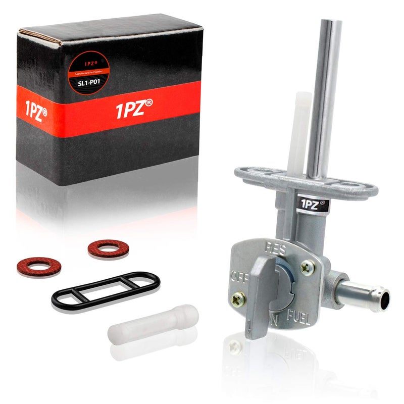1PZ SL1-P01 Fuel Gas Tank Petcock Valve Replacement for Yamaha YFS200 YFM250 YFM350 YFM400 YFM600 YFZ350 YFZ450 Suzuki DRZ400 FZR600 LT80 LTZ250 LTZ400 Raptor 660 Wolverine Banshee 350 Grizzly Blaster - Image 1